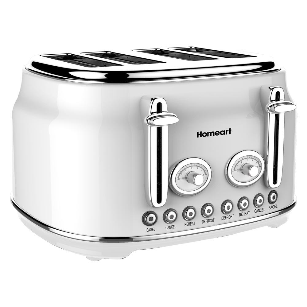 White Toaster - 4 Slice